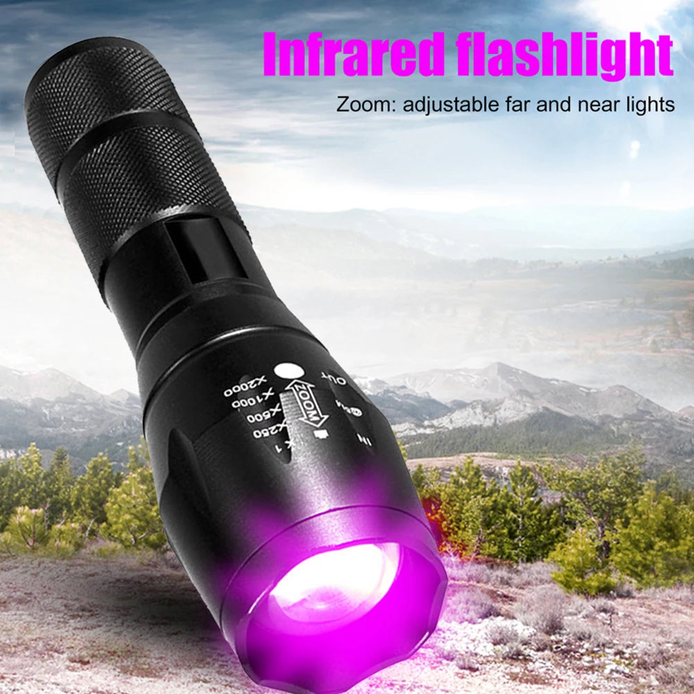 Lampe torche UV mini zoomable 150LM XPE- Lumière ultraviolette
