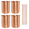 Tasse en cuivre pur 400ml avec paille