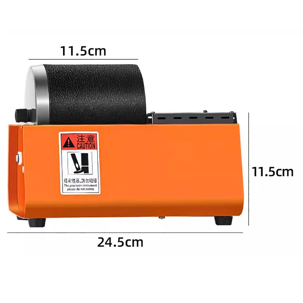 Machine à polir rotative électrique pour pierres - Capacité 2,5 kg - Tambour simple pour perles, pierres- Polisseuse