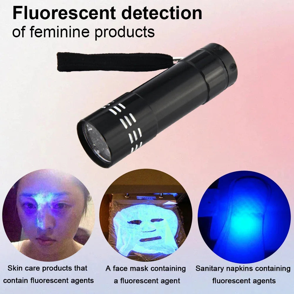 Lampe torche UV mini zoomable 150LM XPE- Lumière ultraviolette