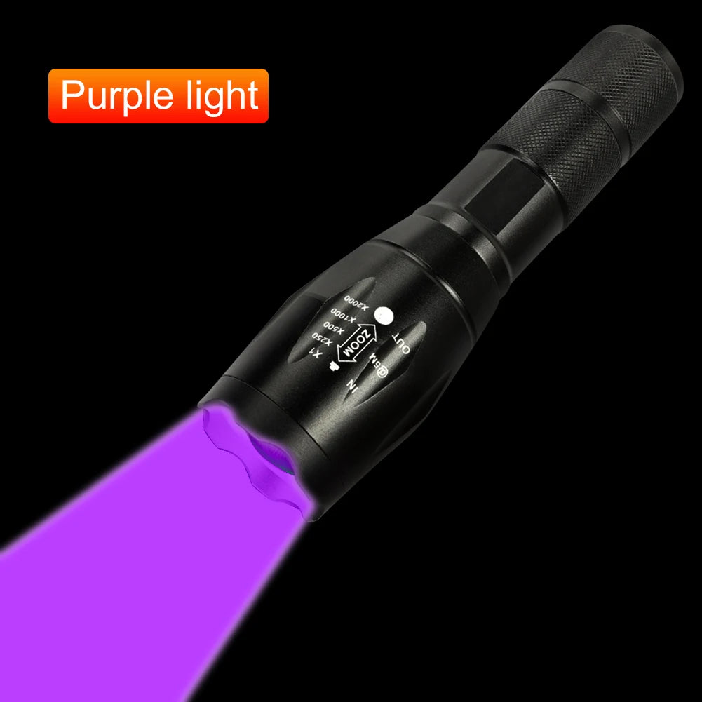 Lampe torche UV mini zoomable 150LM XPE- Lumière ultraviolette
