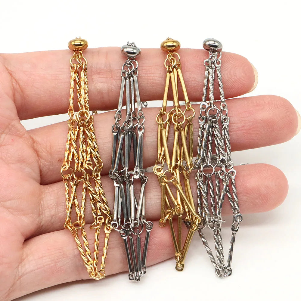 Collier à cristal, porte-pierre vide, cordon ciré, chaîne en acier inoxydable, pendentif ajustable, pochette en filet, accessoire de bijou en pierre naturelle