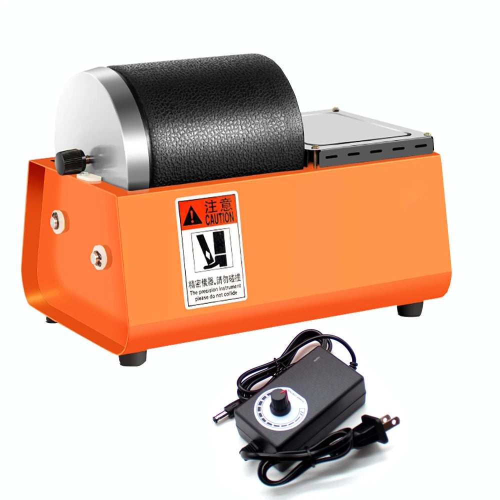 Machine à polir rotative électrique pour pierres - Capacité 2,5 kg - Tambour simple pour perles, pierres- Polisseuse